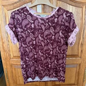 Lucky Brand Paisley Print Tee